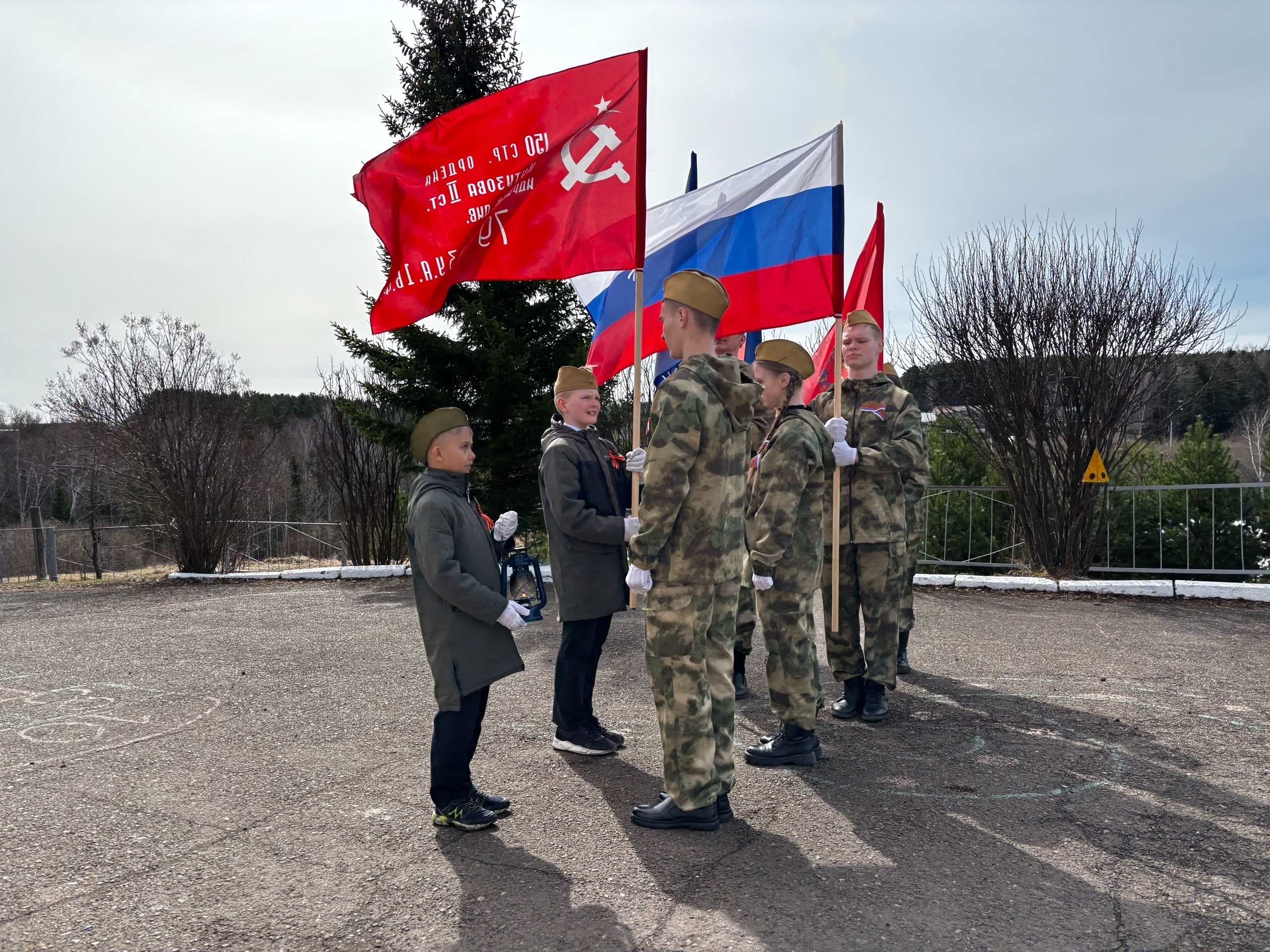 Районная патриотическая  акция «Эстафета Огня Победы».